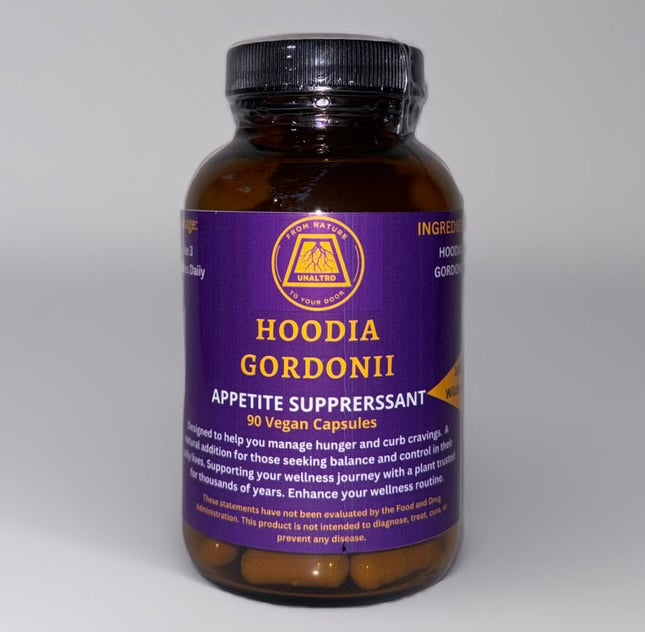 HOODIA GORDONII (Capsules, Appetite Suppressant, Weight Loss Support) 100% Wildcrafted