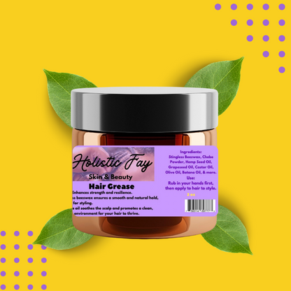 Batana & Stingless Bee Honey Wax Hair Grease (Styling, Locking, Waves) 100% Wildcrafted Ingredients