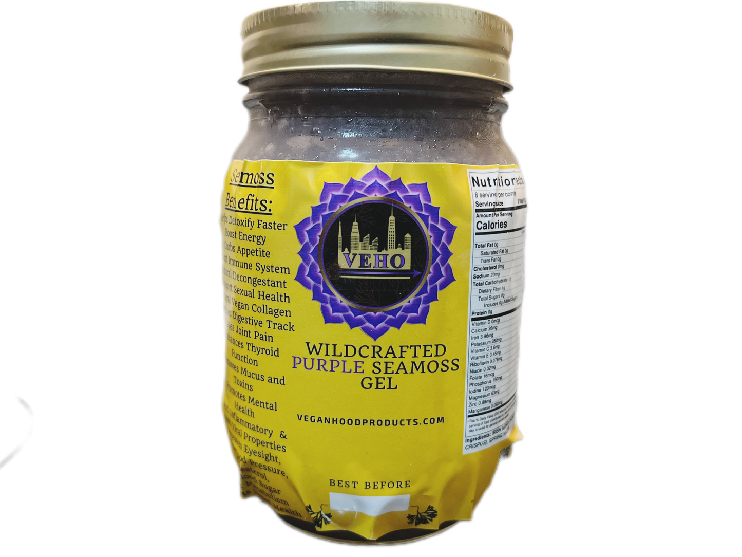 Wildcrafted Purple Sea Moss Gel (Chondrus Crispus)