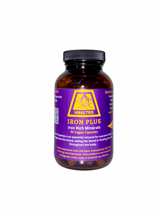 IRON PLUS CAPSULES Wildcrafted & ALL Natural